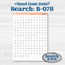 Autumn Floral Kit | A5 Compact Vertical Planner Kit Stickers for Erin Condren | Pumpkin Petals | KIT-410-G