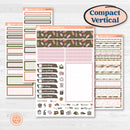 Autumn Floral Kit | A5 Compact Vertical Planner Kit Stickers for Erin Condren | Pumpkin Petals | KIT-410-G