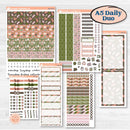 Autumn Floral Kit | A5 Daily Duo Planner Kit Stickers | Pumpkin Petals | KIT-410-L