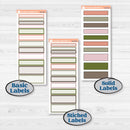 Autumn Floral Kit | A5 Plum Daily Planner Kit Stickers | Pumpkin Petals | KIT-410-N