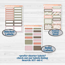 Autumn Floral Kit | 7x9 Plum Daily Planner Kit Stickers | Pumpkin Petals | KIT-410-P