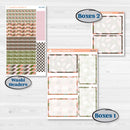 Autumn Floral Kit | 7x9 Plum Daily Planner Kit Stickers | Pumpkin Petals | KIT-410-P