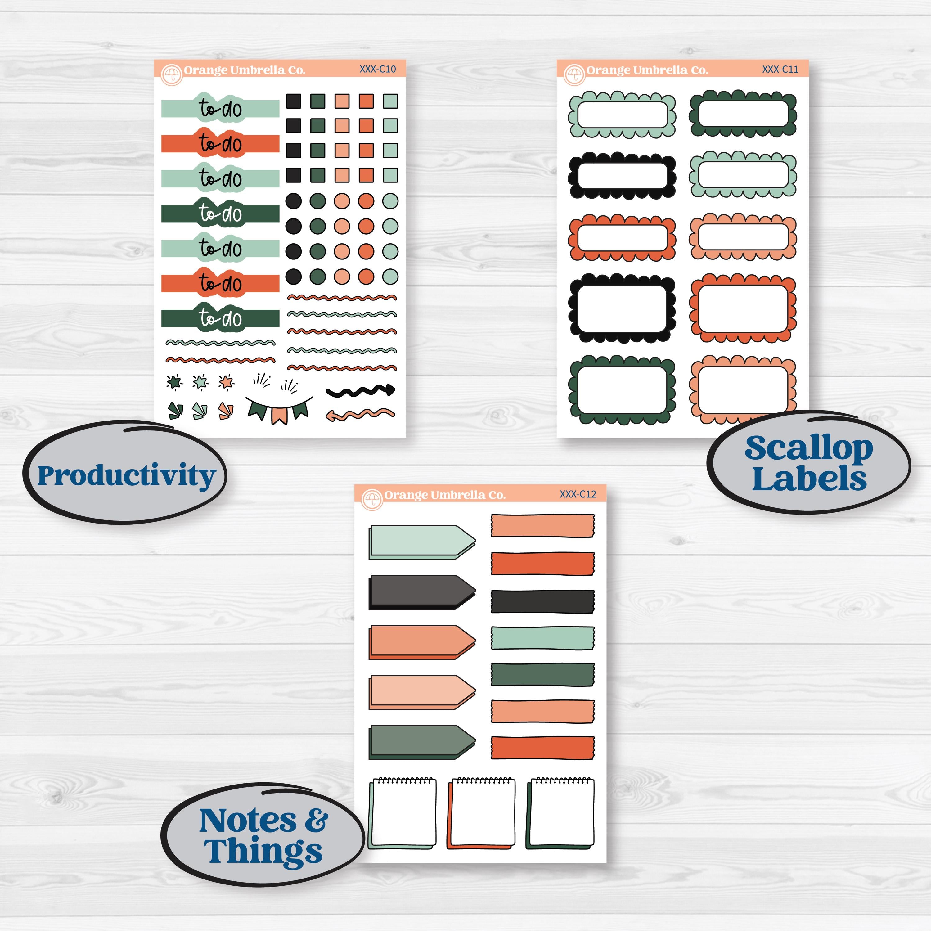 Spooky Halloween Kit | Weekly Add-On Labels Planner Kit Stickers | Witch’s Brew | KIT-411-C