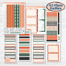 Spooky Halloween Kit | A5 Plum Daily Planner Kit Stickers | Witch’s Brew | KIT-411-N