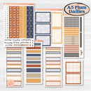 Chicken Planner Kit | A5 Plum Daily Planner Kit Stickers | What the Flock | KIT-412-N