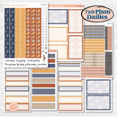 Chicken Planner Kit | 7x9 Plum Daily Planner Kit Stickers | What the Flock | KIT-412-P