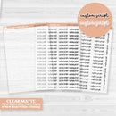 Custom Script Planner Stickers | New Larger Sheet Size & New Fonts | 1 Word/Phrase per Sheet | customscript-cm