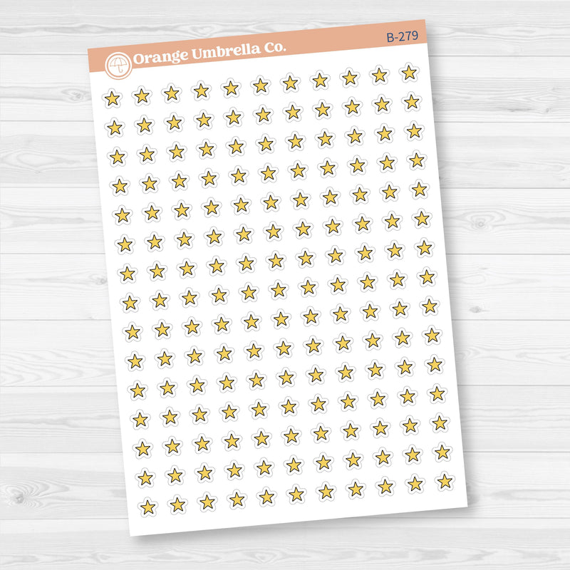 Star Rating Stickers | Reading and Hobby Trackers for Journals & Planners | B-279-283