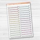 Wide Label Stickers | Basic Planner Labels for Journals & Lists | L-536