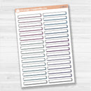 Wide Label Stickers | Basic Planner Labels for Journals & Lists | L-536