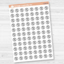 No Coffee Stickers | No Caffeine Day Planner Icons | Health & Wellness Stickers | I-183