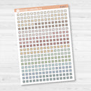 Kit Checklist Squares | Planner Checklist Box Stickers | B-236