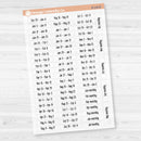 2026 Kit Binder Storage Labels | Planner Organization Stickers | F18 | B-238