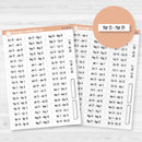 Monday Start Weeks of the Year | Planner Stickers | B-239-B