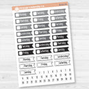 Flag Date Covers | Planner Stickers for Weekly Planning | F18 | B-811