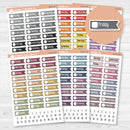 Flag Date Covers | Planner Stickers for Weekly Planning | F18 | B-811