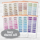 Flag Date Covers | Planner Stickers for Weekly Planning | F18 | B-811