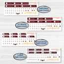 Thanksgiving Autumn Kit | Weekly Sticker Kit for Vertical Planners like Erin Condren | Gobble | KIT-413-A