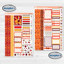 Thanksgiving Autumn Kit | Weekly Sticker Kit for Vertical Planners like Erin Condren | Gobble | KIT-413-A