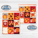 Thanksgiving Autumn Kit | Weekly Sticker Kit for Vertical Planners like Erin Condren | Gobble | KIT-413-A