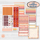 Thanksgiving Autumn Kit | 7x9 Compact Vertical Planner Kit Stickers | Gobble | KIT-413-H