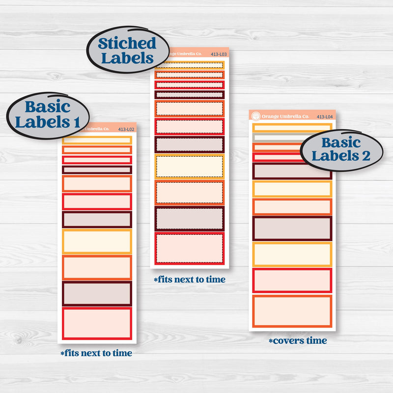 Thanksgiving Autumn Kit | A5 Daily Duo Planner Kit Stickers | Gobble | KIT-413-L