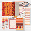 Thanksgiving Autumn Kit | 7x9 Erin Condren Daily Duo Planner Kit Stickers | Gobble | KIT-413-M