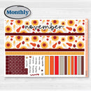 Thanksgiving Autumn Kit | Laurel Denise Portrait Planner Kit Stickers | Thanksgiving Autumn Kit | KIT-413-R