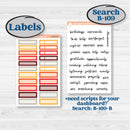 Thanksgiving Autumn Kit | A5 Plum Monthly & Dashboard Planner Kit Stickers | Gobble | KIT-413-S