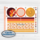 Thanksgiving Autumn Kit | A5 Plum Monthly & Dashboard Planner Kit Stickers | Gobble | KIT-413-S