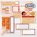 Thanksgiving Autumn Kit | A5 Plum Monthly & Dashboard Planner Kit Stickers | Gobble | KIT-413-S