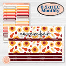 Thanksgiving Autumn Kit | 8.5 x 11 Erin Condren Monthly Planner Kit Stickers | Gobble | KIT-413-X