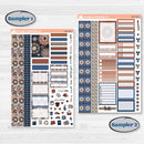 Patterned Boho Sticker Kit | Weekly Sticker Kit for Vertical Planners like Erin Condren | Katie | KIT-414-A