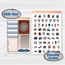 Patterned Boho Sticker Kit | Weekly Add-On Planner Kit Stickers | Katie | KIT-414-B