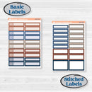 Patterned Boho Sticker Kit | Weekly Add-On Labels Planner Kit Stickers | Katie | KIT-414-C