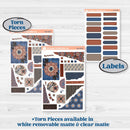 Patterned Boho Sticker Kit | Journaling Kit Planner Stickers | Katie | KIT-414-D
