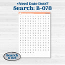 Patterned Boho Sticker Kit | Hobonichi Weeks Weekly Planner Kit Stickers | Katie | KIT-414-F