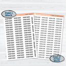 Custom Script Planner Sticker | Choose Font, Color, Material | *1 word/phrase per sheet* | customscript | hobocustom