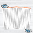 FC12 Custom Script Stickers | Removable Matte or Clear Planner Stickers ** 1 phrase per sheet** | CustomFC12