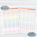 F16 Custom Script Planner Sticker | Choose your colors | Removable Matte Planner Stickers ** 1 phrase per sheet** | CustomF16