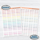 F17 Custom Script Sticker | 2025 Kits Font Duo | Removable Matte Planner Stickers ** 1 phrase per sheet** | CustomF17