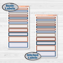 Patterned Boho Sticker Kit | 7x9 Compact Vertical Planner Kit Stickers | Katie | KIT-414-H