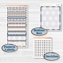 Patterned Boho Sticker Kit | 7x9 Compact Vertical Planner Kit Stickers | Katie | KIT-414-H
