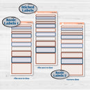 Patterned Boho Sticker Kit | 7x9 Erin Condren Daily Duo Planner Kit Stickers | Katie | KIT-414-M