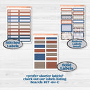 Patterned Boho Sticker Kit | 7x9 Erin Condren Daily Duo Planner Kit Stickers | Katie | KIT-414-M