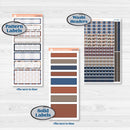 Patterned Boho Sticker Kit | 7x9 Erin Condren Daily Duo Planner Kit Stickers | Katie | KIT-414-M