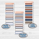 Patterned Boho Sticker Kit | A5 Plum Daily Planner Kit Stickers | Katie | KIT-414-N