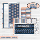 Patterned Boho Sticker Kit | Laurel Denise Softbound Monthly Planner Sticker Kit | Vertical & Horizontal | Katie | KIT-414-QA