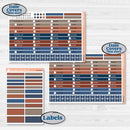 Patterned Boho Sticker Kit | Laurel Denise Portrait Planner Kit Stickers | Katie | KIT-414-R