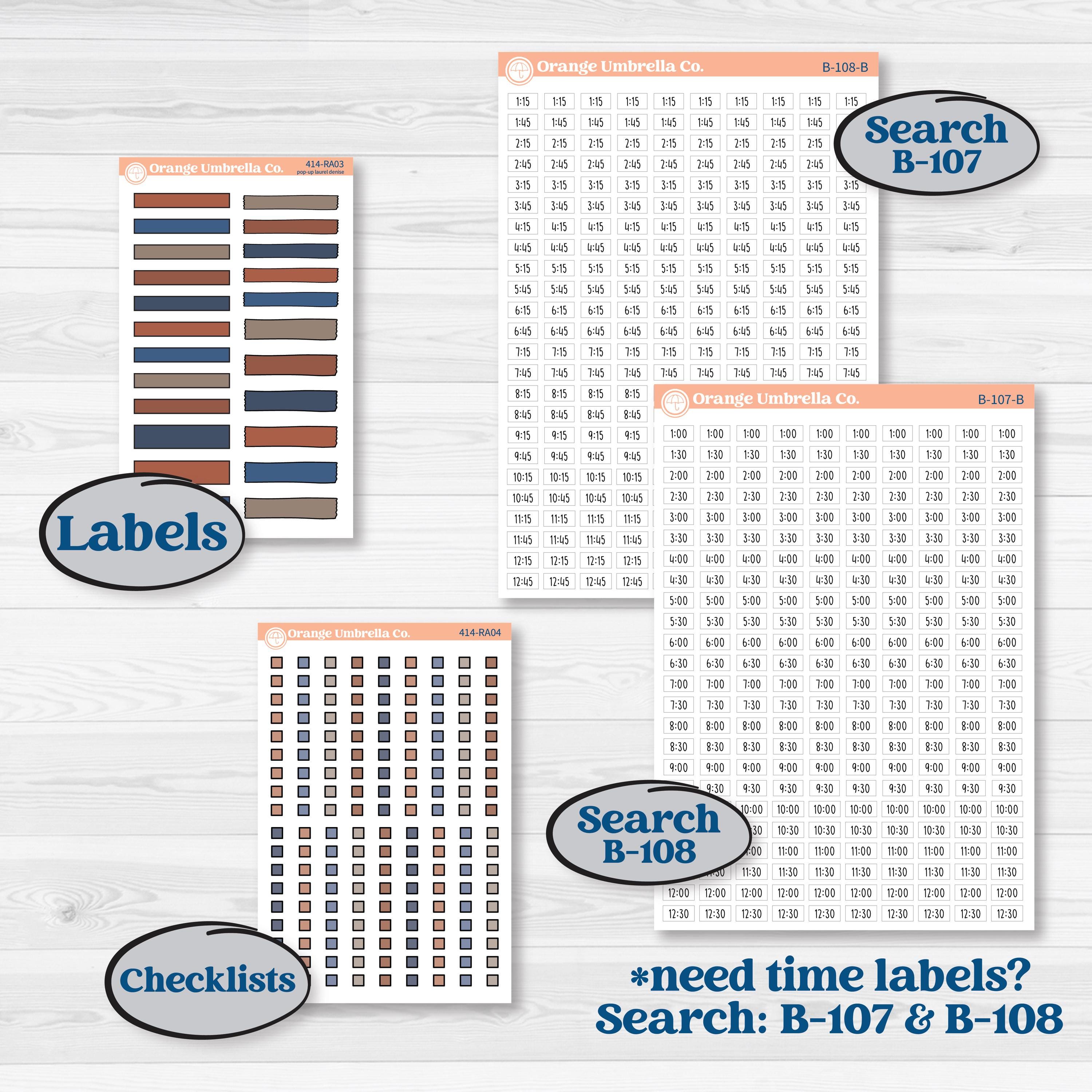 Patterned Boho Sticker Kit | Laurel Denise Pop-Up Planner Kit Stickers | Katie | KIT-414-RA